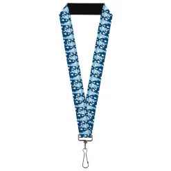 Lanyard - 1.0" - The Year Without a Santa Claus Snow Miser Face Collage Blues
