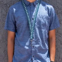 Lanyard - 1.0" - The Year Without a Santa Claus Snow Miser Face Collage Blues