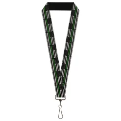 Lanyard - 1.0" - Thin Green Line Flag Weathered Black/Gray/Green