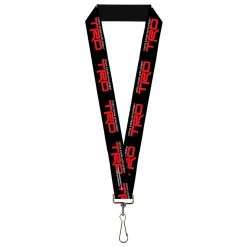 Lanyard - 1.0" - TOYOTA RACING DEVELOPMENT TRD Logo Black/White/Red