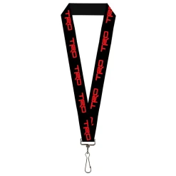 Lanyard - 1.0" - Toyota Racing Development TRD Logo Black/Red
