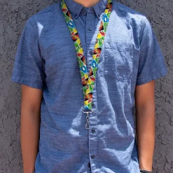 Lanyard - 1.0" - UNO Cards Stacked Collage Multi Color