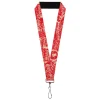 Lanyard - 1.0" - Vintage Coca-Cola Coke Icons and Ad Logos Red/White