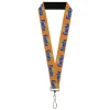 Lanyard - 1.0" - Vintage Orange FANTA Logo Orange/Blue