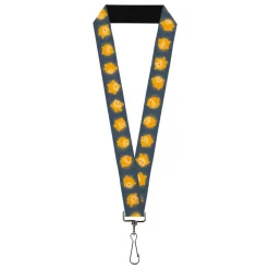 Lanyard - 1.0" - Wish Star Poses Blue/Yellows