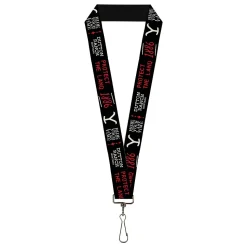 Lanyard - 1.0" - YELLOWSTONE Dutton Ranch 1886 Icons Black/White/Red