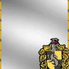 Locker Mirror - Hufflepuff Crest Stripe5 Gold Tan