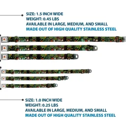 Looney Tunes Logo White Seatbelt Buckle Collar - Marvin the Martian 4-Poses Galaxy