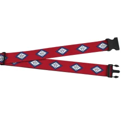 Luggage Strap - 2.0" - Arkansas Flag Red Blue White