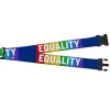 Luggage Strap - 2.0" - EQUALITY Blocks Rainbow Blue White