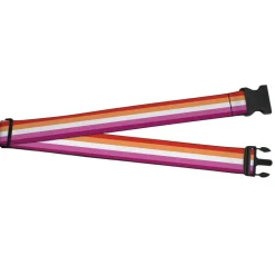 Luggage Strap - 2.0" - Flag Lesbian Five Stripe Oranges White Pinks