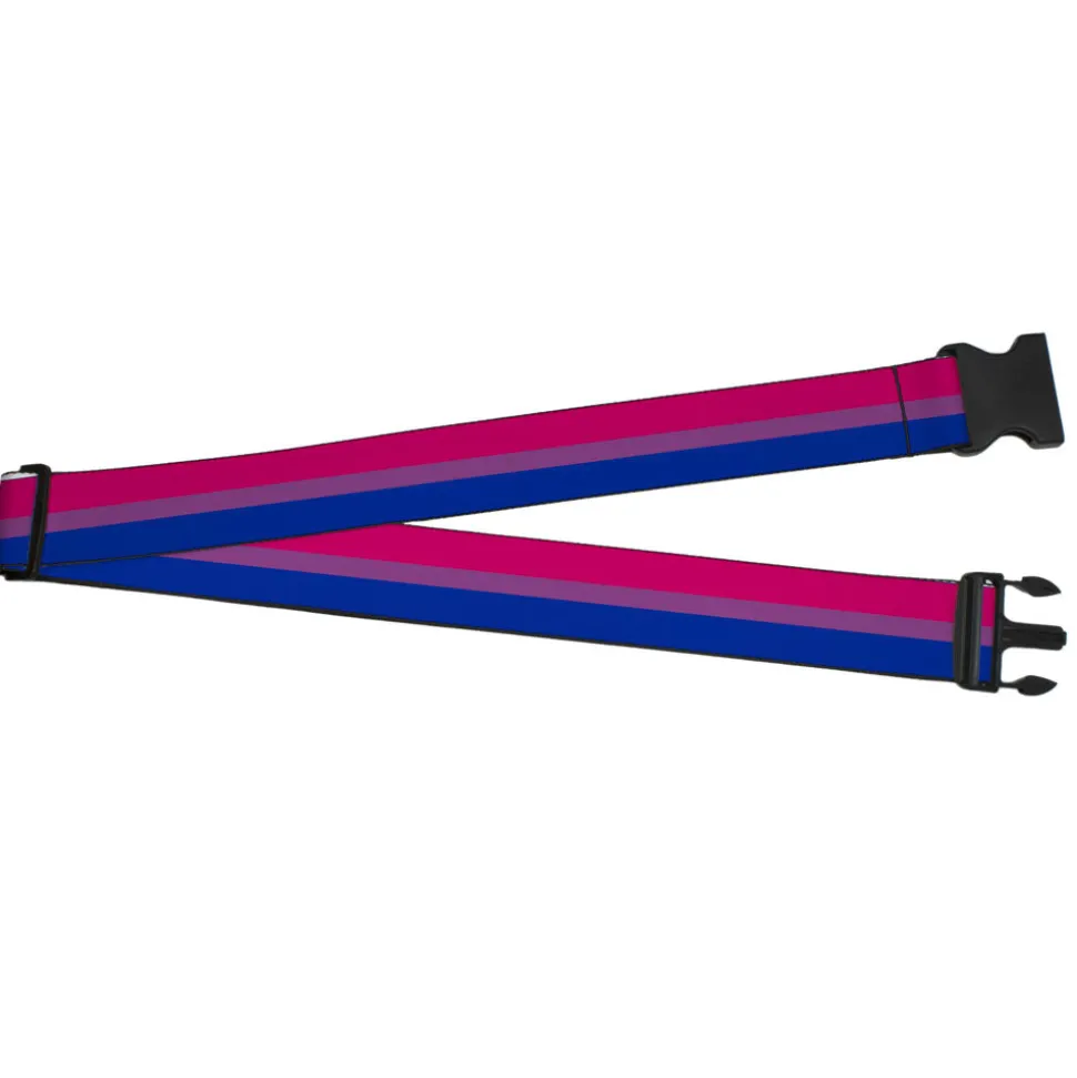 Luggage Strap - 2.0" - Flag Bisexual Pink Purple Blue