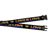 Luggage Strap - 2.0" - LOVE IS LOVE Heart Black Rainbow
