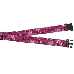 Luggage Strap - 2.0" - Hibiscus Collage Pink Shades