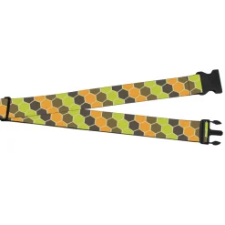 Luggage Strap - 2.0" - Honeycomb Greens/Orange