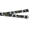 Luggage Strap - 2.0" - Mud Flap Girls w/Stripes Gray/Turquoise/Orange