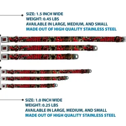 MARVEL UNIVERSE Daredevil DD Logo Full Color Black Red Seatbelt Buckle Collar - DAREDEVIL Action Poses/Comic Panels Grays/Red