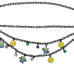 Metal Chain Belt - Black Chain with Toy Story Alien Charms