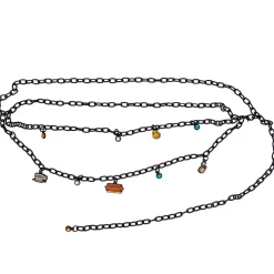 Metal Chain Belt - Black Chain with Friends Television Series Charms