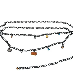 Metal Chain Belt - Black Chain with Friends Television Series Charms