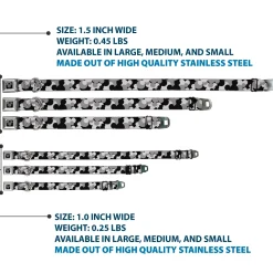 Mickey Mouse Head Silhouette Black Silver Seatbelt Buckle Collar - Mickey Mouse Head Stacked Black/Grays