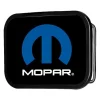 MOPAR Logo Framed FCG Black Blue White - Chrome Rock Star Buckle