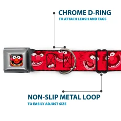 Muppets Animal Face Seatbelt Buckle Dog Collar