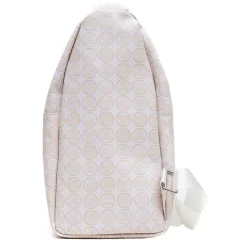 Nickelodeon Vegan Leather Crossbody Sling Bag, Avatar Last Airbender Chibi Group Pose on Appa, White, 7" x 14"