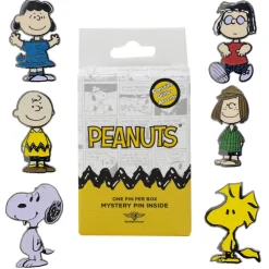 Peanuts Mystery Enamel Pin Blind Box Series, Charlie Brown, Lucy, Marcie, Peppermint Patty, Snoopy or Woodstock