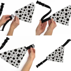 Pet Bandana - 101 Dalmatians Cruella's Spots White/Black
