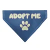 Pet Bandana - ADOPT ME Text and Paw Black/Lavender/Ivory