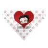 Pet Bandana - Bandana BETTY BOOP Face Heart and Text Stars White/Red