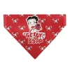 Pet Bandana - Bandana BETTY BOOP Holiday Gift Pose and Santa Betty Winking Icon Red