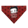 Pet Bandana - Bandana BETTY BOOP Face and Text Polka Dot Reds/Black/White