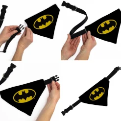 Pet Bandana - Batman Shield Logo Black/Yellow