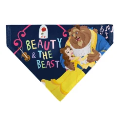 Pet Bandana - BEAUTY & THE BEAST Belle and Beast Dancing Pose Blue/Multi Color