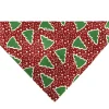 Pet Bandana - Christmas Trees/Stars Red/White/Green