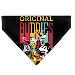 Pet Bandana - Disney Fab Five ORIGINAL BUDDIES Group Pose Black