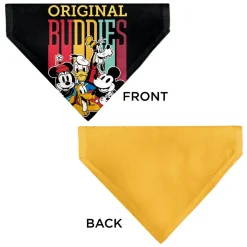 Pet Bandana - Disney Fab Five ORIGINAL BUDDIES Group Pose Black