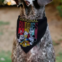Pet Bandana - Disney Fab Five ORIGINAL BUDDIES Group Pose Black