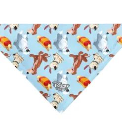 Pet Bandana - Disney Princess Dogs 4-Dog Group Collage/Paws Blues