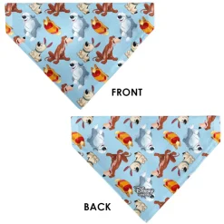 Pet Bandana - Disney Princess Dogs 4-Dog Group Collage/Paws Blues