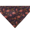 Pet Bandana - Fall Harvest Pumpkins and Flowers Collage Purples/Orange/Greens