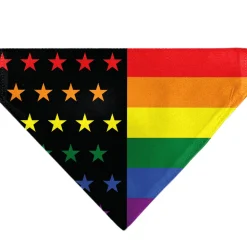 Pet Bandana - Flag American Pride Rainbow/Black