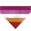 Pet Bandana - Flag Lesbian Five Stripe Oranges/White/Pinks