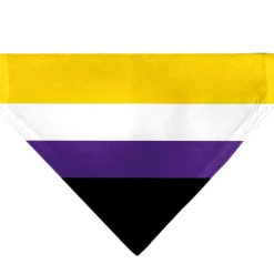 Pet Bandana - Flag Non-Binary Stripe