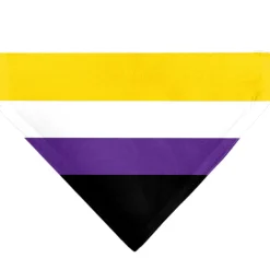 Pet Bandana - Flag Non-Binary Stripe