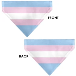 Pet Bandana - Flag Transgender Baby Blue/Baby Pink/White