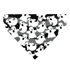Pet Bandana - Ghosts Scattered Black/White