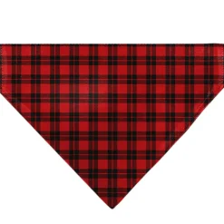 Pet Bandana - Holiday Pajama Plaid Red/Black